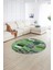 Dijital Kaymaz Yıkanabilir Patchwork Yuvarlak Balkon Mutfak Salon Halısı, N-Y-Patchwork-10-Yeşil, 5