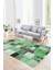 Dijital Baskı Kaymaz Taban Yıkanabilir Patchwork Yolluk Mutfak Salon Halısı, N-Patchwork-03-Yeşil, 4