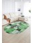 Dijital Kaymaz Yıkanabilir Patchwork Oval Yolluk Mutfak Salon Halısı, N-O-Patchwork-03-Yeşil, 5