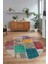 Dijital Kaymaz Yıkanabilir Patchwork Yuvarlak Balkon Mutfak Salon Halısı, N-Y-Patchwork-01-Renkli, 3