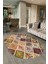 Dijital Kaymaz Yıkanabilir Patchwork Oval Yolluk Mutfak Salon Halısı, N-O-Patchwork-08-Renkli, 2