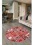 Dijital Kaymaz Yıkanabilir Patchwork Yuvarlak Balkon Mutfak Salon Halısı, N-Y-Patchwork-11-Kırmızı, 2