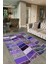 Dijital Baskı Kaymaz Taban Yıkanabilir Patchwork Yolluk Mutfak Salon Halısı, N-Patchwork-10-Mor, 2