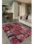 Dijital Baskı Kaymaz Taban Yıkanabilir Patchwork Yolluk Mutfak Salon Halısı, N-Patchwork-12-Kırmızı, 2