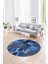 Dijital Kaymaz Yıkanabilir Patchwork Yuvarlak Balkon Mutfak Salon Halısı, N-Y-Patchwork-16-Mavi, 4