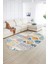Dijital Kaymaz Yıkanabilir Patchwork Oval Yolluk Mutfak Salon Halısı, N-O-Patchwork-02-Renkli, 5