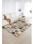 Dijital Baskı Kaymaz Taban Yıkanabilir Patchwork Yolluk Mutfak Salon Halısı, N-Patchwork-14-Kahve, 5