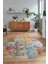 Dijital Kaymaz Yıkanabilir Patchwork Yuvarlak Balkon Mutfak Salon Halısı, N-Y-Patchwork-17-Renkli, 3