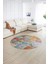 Dijital Kaymaz Yıkanabilir Patchwork Yuvarlak Balkon Mutfak Salon Halısı, N-Y-Patchwork-17-Renkli, 5