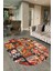 Dijital Kaymaz Yıkanabilir Patchwork Oval Yolluk Mutfak Salon Halısı, N-O-Patchwork-12-Renkli, 2