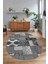 Dijital Kaymaz Yıkanabilir Patchwork Oval Yolluk Mutfak Salon Halısı, N-O-Patchwork-16-Gri, 3