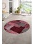 Dijital Kaymaz Yıkanabilir Patchwork Yuvarlak Balkon Mutfak Salon Halısı, N-Y-Patchwork-15-Kırmızı, 1