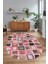 Dijital Kaymaz Yıkanabilir Patchwork Oval Yolluk Mutfak Salon Halısı, N-O-Patchwork-14-Kırmızı, 3