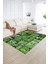 Dijital Baskı Kaymaz Taban Yıkanabilir Patchwork Yolluk Mutfak Salon Halısı, N-Patchwork-12-Yeşil, 5