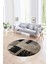 Dijital Kaymaz Yıkanabilir Patchwork Yuvarlak Balkon Mutfak Salon Halısı, N-Y-Patchwork-05-Vizon, 4