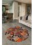 Dijital Kaymaz Yıkanabilir Patchwork Yuvarlak Balkon Mutfak Salon Halısı, N-Y-Patchwork-06-Renkli, 2