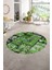 Dijital Kaymaz Yıkanabilir Patchwork Yuvarlak Balkon Mutfak Salon Halısı, N-Y-Patchwork-12-Yeşil, 1