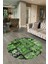 Dijital Kaymaz Yıkanabilir Patchwork Yuvarlak Balkon Mutfak Salon Halısı, N-Y-Patchwork-12-Yeşil, 2