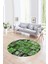 Dijital Kaymaz Yıkanabilir Patchwork Yuvarlak Balkon Mutfak Salon Halısı, N-Y-Patchwork-12-Yeşil, 4