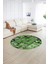 Dijital Kaymaz Yıkanabilir Patchwork Yuvarlak Balkon Mutfak Salon Halısı, N-Y-Patchwork-12-Yeşil, 5