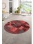 Dijital Kaymaz Yıkanabilir Patchwork Yuvarlak Balkon Mutfak Salon Halısı, N-Y-Patchwork-16-Kırmızı, 1