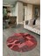 Dijital Kaymaz Yıkanabilir Patchwork Yuvarlak Balkon Mutfak Salon Halısı, N-Y-Patchwork-16-Kırmızı, 2