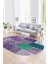 Dijital Kaymaz Yıkanabilir Patchwork Oval Yolluk Mutfak Salon Halısı, N-O-Patchwork-01-Mor, 4
