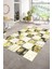 Dijital Baskı Kaymaz Taban Yıkanabilir Patchwork Yolluk Mutfak Salon Halısı, N-Patchwork-19-Sarı, 1