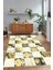 Dijital Baskı Kaymaz Taban Yıkanabilir Patchwork Yolluk Mutfak Salon Halısı, N-Patchwork-19-Sarı, 3