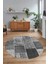 Dijital Kaymaz Yıkanabilir Patchwork Yuvarlak Balkon Mutfak Salon Halısı, N-Y-Patchwork-01-Gri, 3