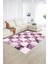 Dijital Baskı Kaymaz Taban Yıkanabilir Patchwork Yolluk Mutfak Salon Halısı, N-Patchwork-19-Pembe, 5