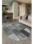 Dijital Kaymaz Yıkanabilir Patchwork Oval Yolluk Mutfak Salon Halısı, N-O-Patchwork-01-Gri, 2