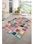 Dijital Baskı Kaymaz Taban Yıkanabilir Patchwork Yolluk Mutfak Salon Halısı, N-Patchwork-14-Renkli, 1