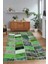 Dijital Baskı Kaymaz Taban Yıkanabilir Patchwork Yolluk Mutfak Salon Halısı, N-Patchwork-10-Yeşil, 3