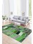 Dijital Baskı Kaymaz Taban Yıkanabilir Patchwork Yolluk Mutfak Salon Halısı, N-Patchwork-10-Yeşil, 4
