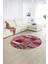 Dijital Kaymaz Yıkanabilir Patchwork Yuvarlak Balkon Mutfak Salon Halısı, N-Y-Patchwork-10-Kırmızı, 5