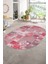 Dijital Kaymaz Yıkanabilir Patchwork Oval Yolluk Mutfak Salon Halısı, N-O-Patchwork-20-Kırmızı, 1