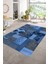 Dijital Baskı Kaymaz Taban Yıkanabilir Patchwork Yolluk Mutfak Salon Halısı, N-Patchwork-16-Mavi, 1