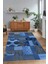 Dijital Baskı Kaymaz Taban Yıkanabilir Patchwork Yolluk Mutfak Salon Halısı, N-Patchwork-16-Mavi, 3