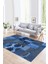 Dijital Baskı Kaymaz Taban Yıkanabilir Patchwork Yolluk Mutfak Salon Halısı, N-Patchwork-16-Mavi, 4