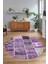 Dijital Kaymaz Yıkanabilir Patchwork Yuvarlak Balkon Mutfak Salon Halısı, N-Y-Patchwork-04-Mor, 3