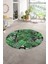 Dijital Kaymaz Yıkanabilir Patchwork Yuvarlak Balkon Mutfak Salon Halısı, N-Y-Patchwork-06-Yeşil, 1