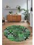 Dijital Kaymaz Yıkanabilir Patchwork Yuvarlak Balkon Mutfak Salon Halısı, N-Y-Patchwork-06-Yeşil, 3