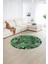 Dijital Kaymaz Yıkanabilir Patchwork Yuvarlak Balkon Mutfak Salon Halısı, N-Y-Patchwork-06-Yeşil, 5