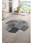 Dijital Kaymaz Yıkanabilir Patchwork Yuvarlak Balkon Mutfak Salon Halısı, N-Y-Patchwork-01-Gri, 1
