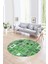 Dijital Kaymaz Yıkanabilir Patchwork Yuvarlak Balkon Mutfak Salon Halısı, N-Y-Patchwork-11-Yeşil, 4