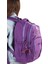 NP292 Unisex Su Geçirmez Kumaş Günlük Okul Seyahat Mor Sırt Çantası 2