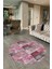 Dijital Kaymaz Yıkanabilir Patchwork Yuvarlak Balkon Mutfak Salon Halısı, N-Y-Patchwork-18-Pembe, 2