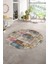 Dijital Kaymaz Yıkanabilir Patchwork Yuvarlak Balkon Mutfak Salon Halısı, N-Y-Patchwork-18-Renkli, 1