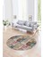 Dijital Kaymaz Yıkanabilir Patchwork Yuvarlak Balkon Mutfak Salon Halısı, N-Y-Patchwork-18-Renkli, 4